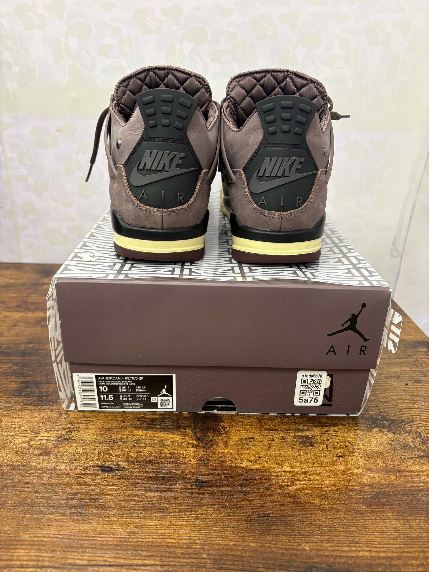 Jordan 4 “AMA Violet Ore” Preowned Size 10