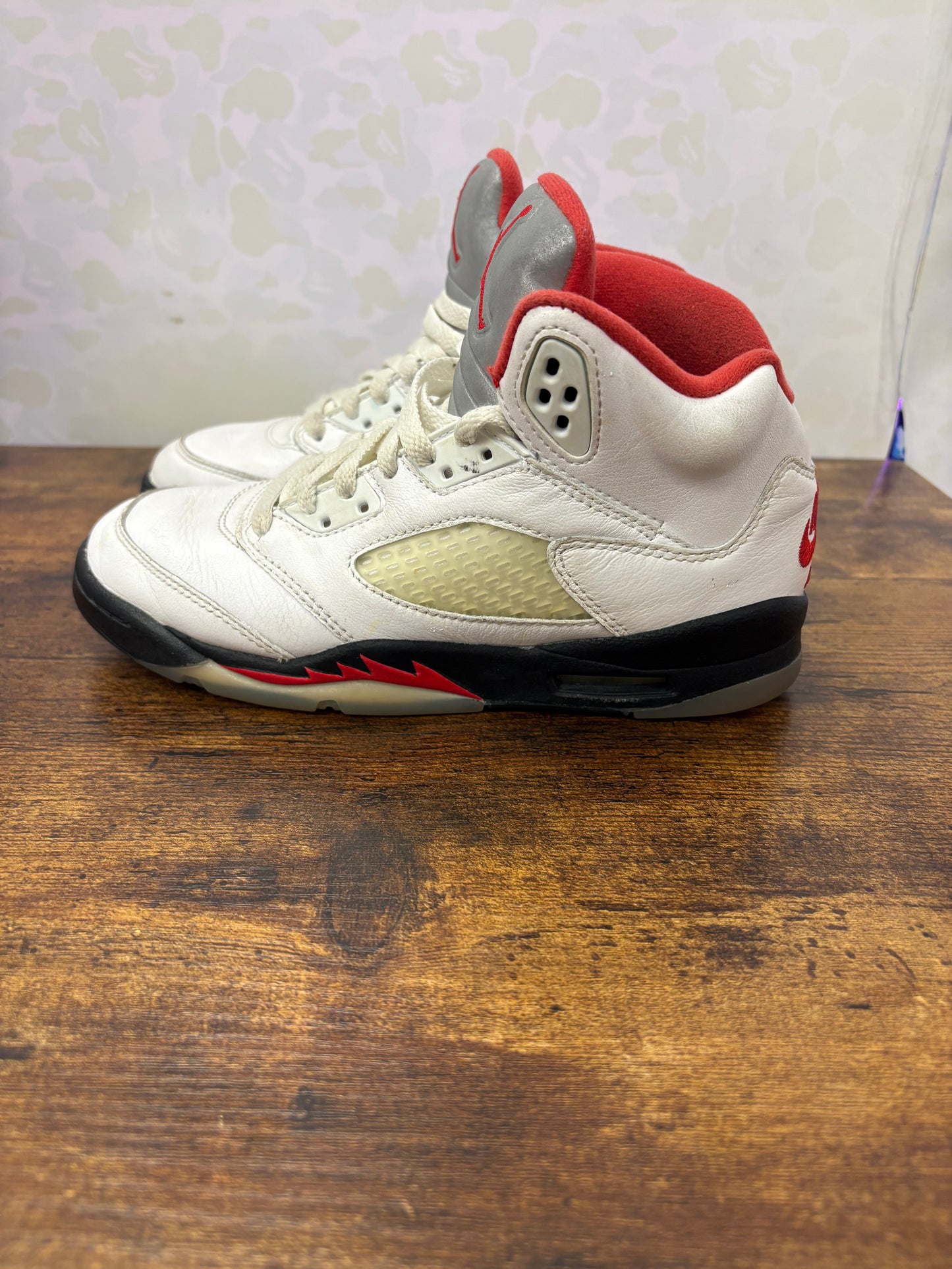 Jordan 5 “Fire Red” Size 4.5Y Preowned No Box