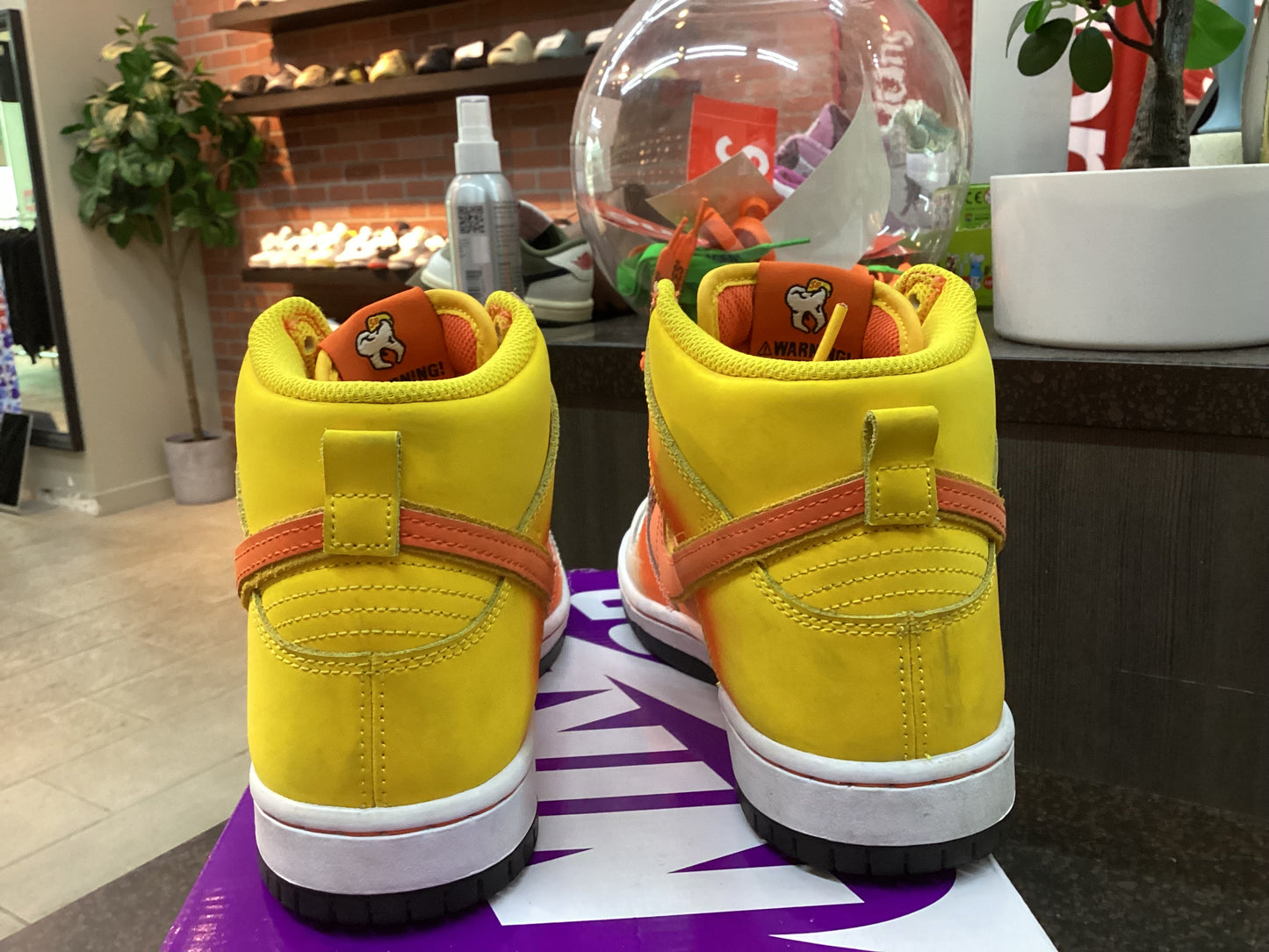 Nike Sb Dunk High “Candy Corn” Size 6 Pre Owned