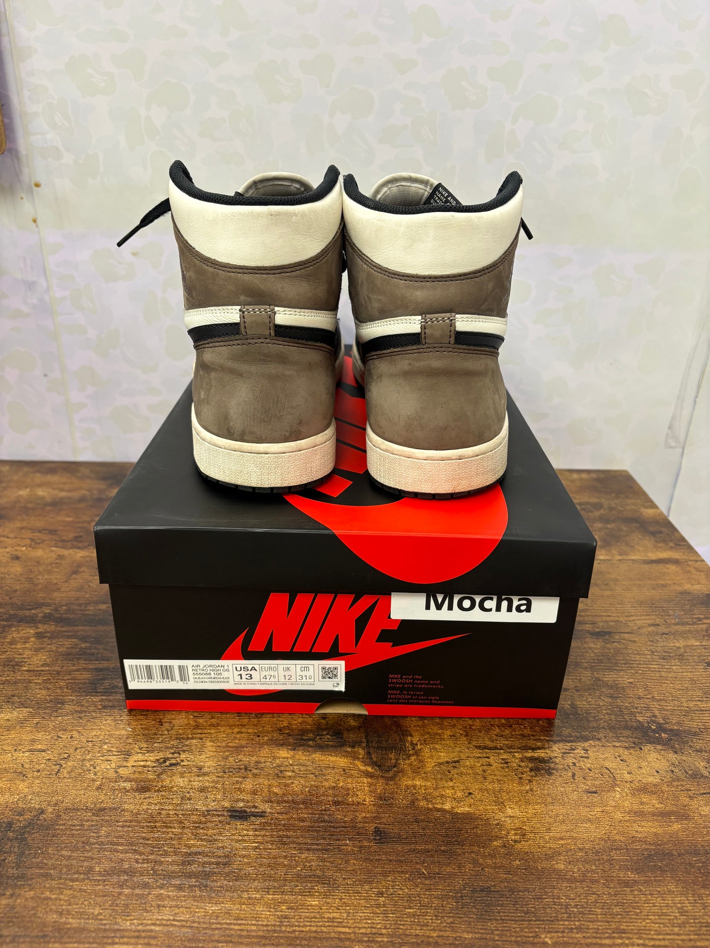 Jordan 1 “Mocha” Preowned Size 13