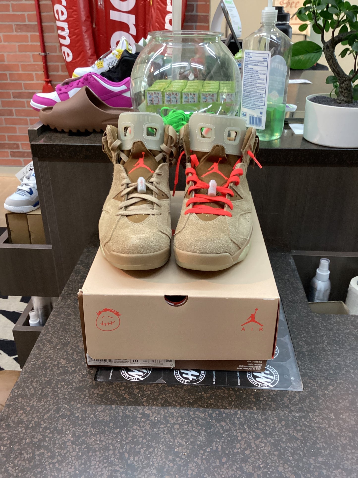 Jordan 6 x Travis Scott “British Khaki” Size 10 Preowned