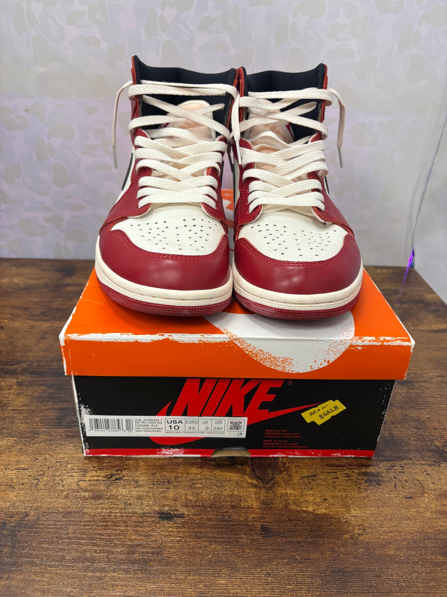 Jordan 1 “Lost and Found” Preowned Size 10