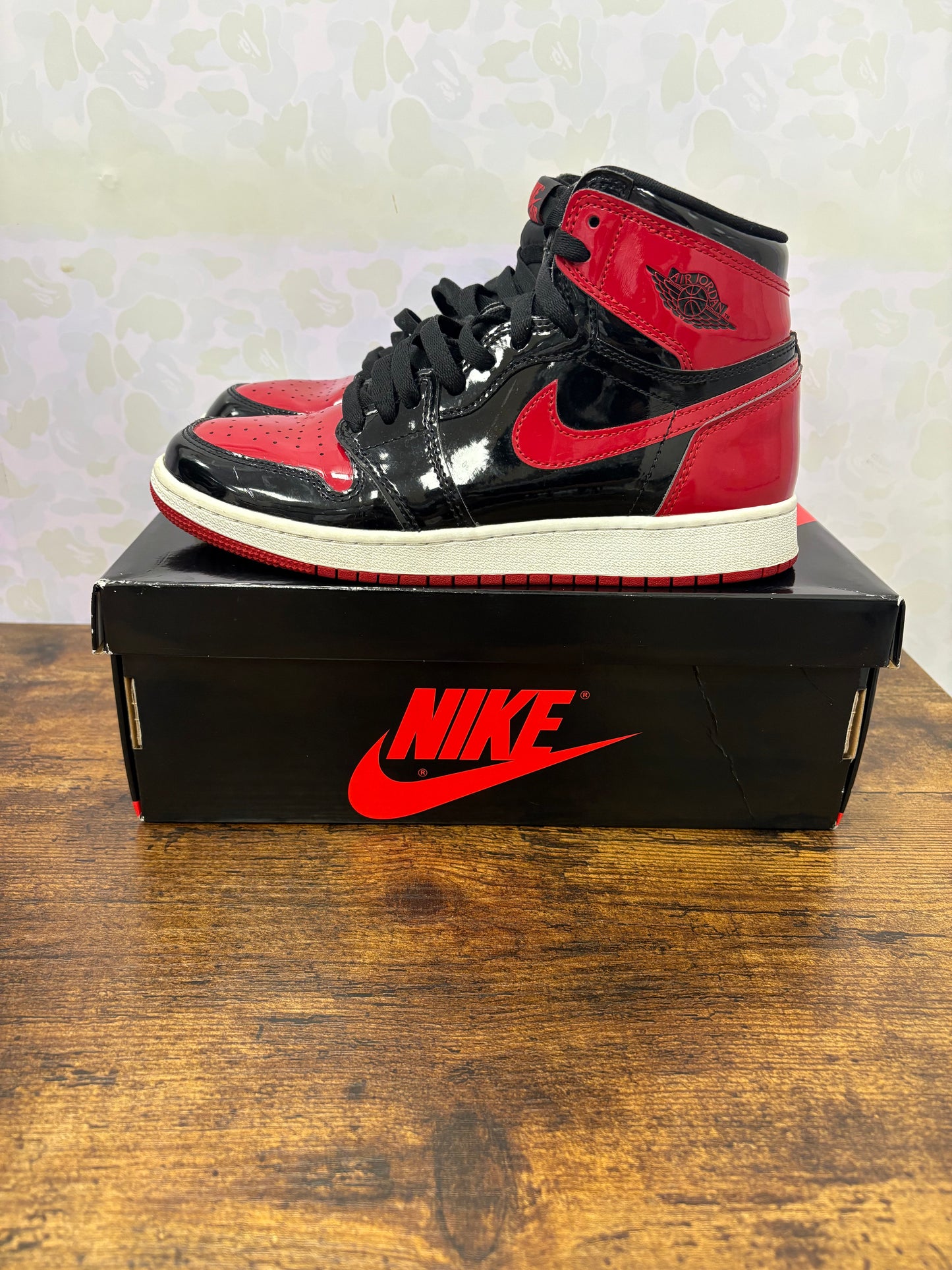 Jordan 1 “Patent Bred” Preowned Size 7Y