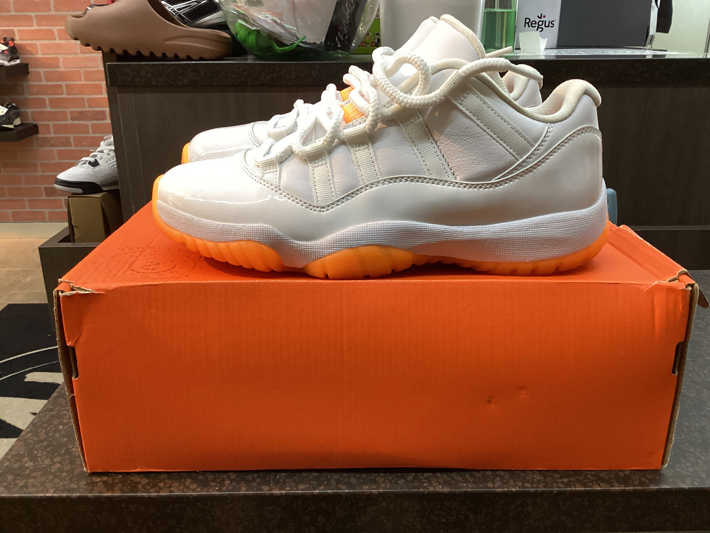 Jordan 11 Low “Citrus” B-Grade Preowned Size 8.5W/7Y