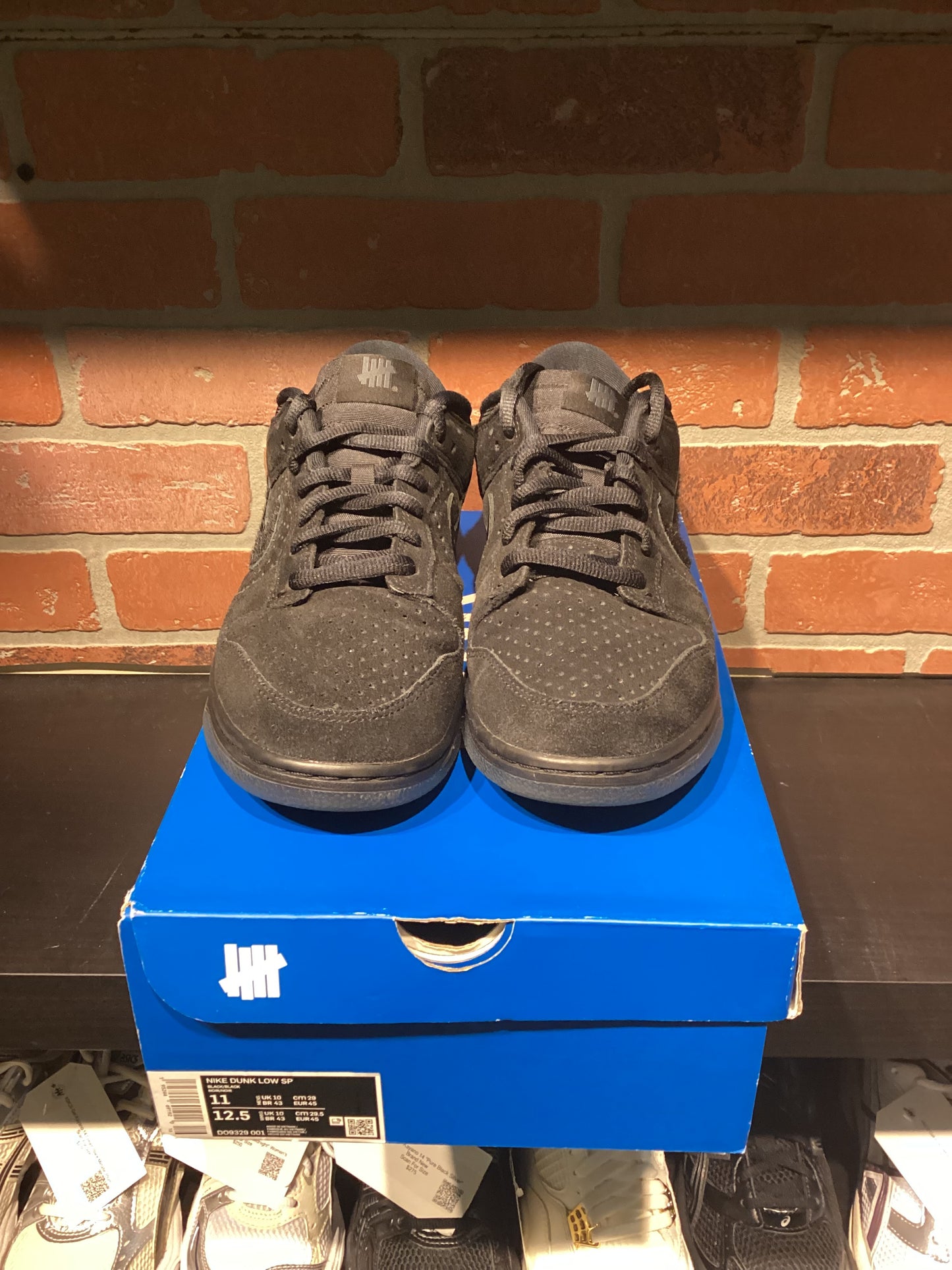 Nike Dunk Low “Undefeated 5 On It Black”Size 11 Preowned