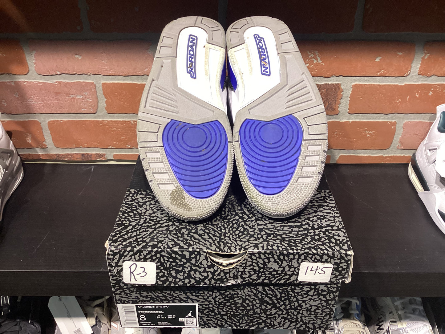 Jordan 3 “Racer Blue” Size 8 Preowned