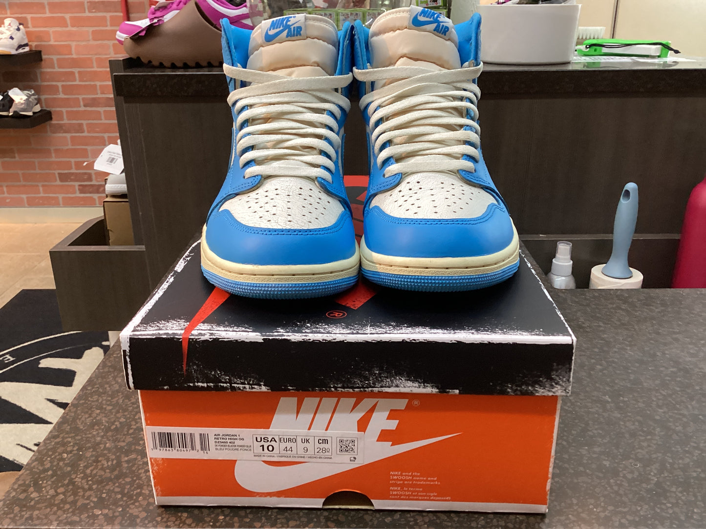 Jordan 1 High “UNC Reimagined” Preowned Size 10