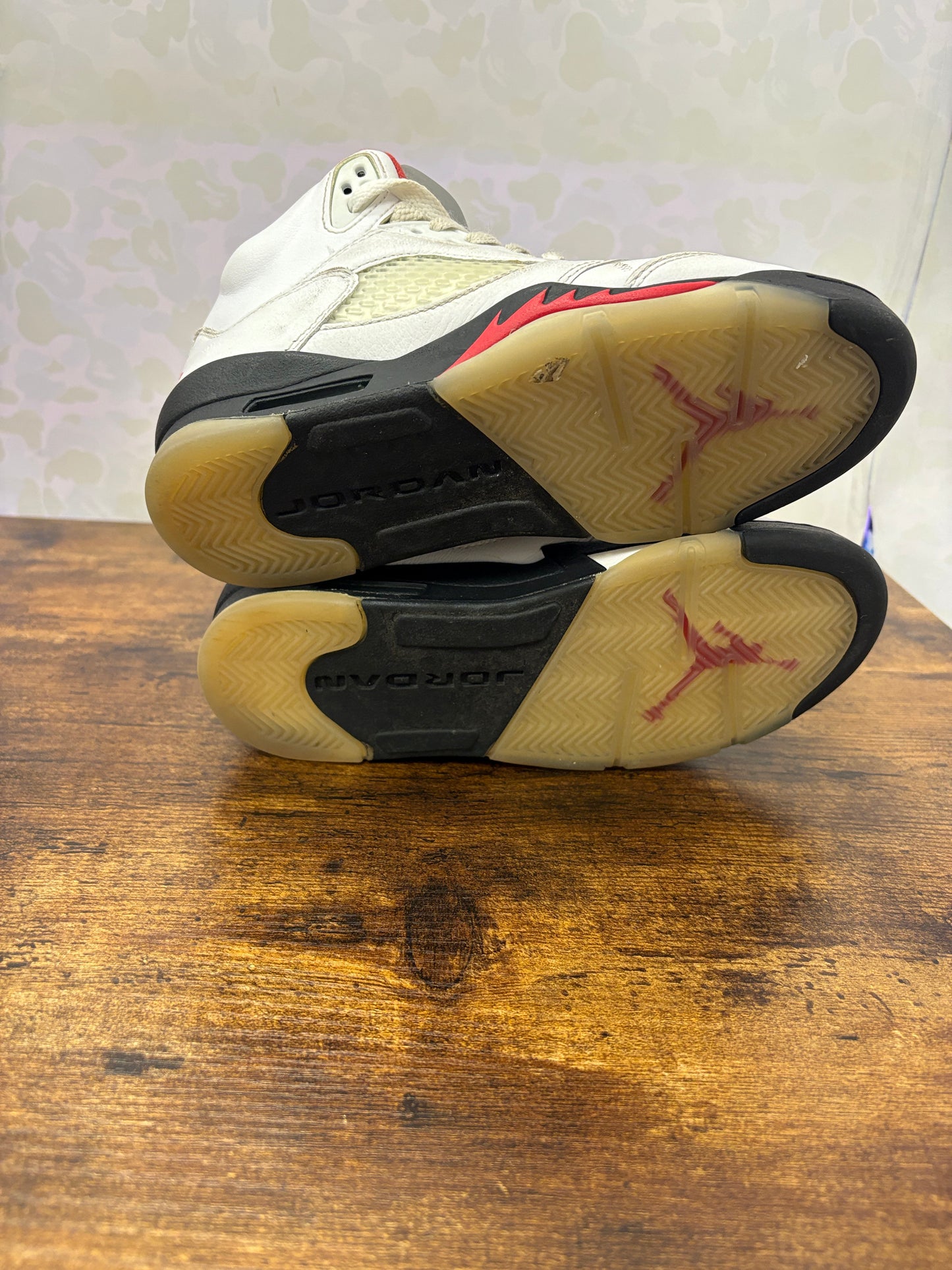 Jordan 5 “Fire Red” Size 4.5Y Preowned No Box
