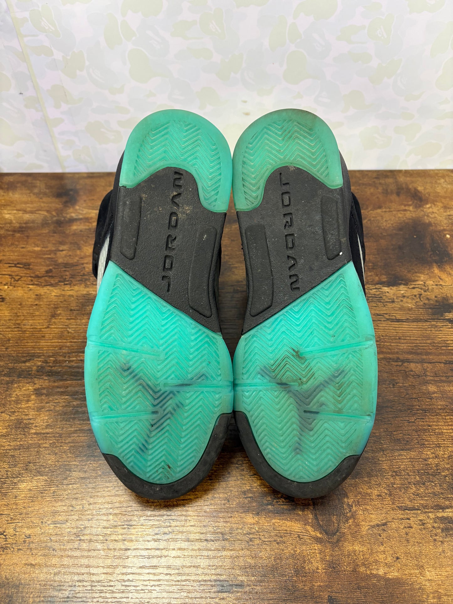 Jordan 5 “Aqua” Size 6Y Preowned No Box