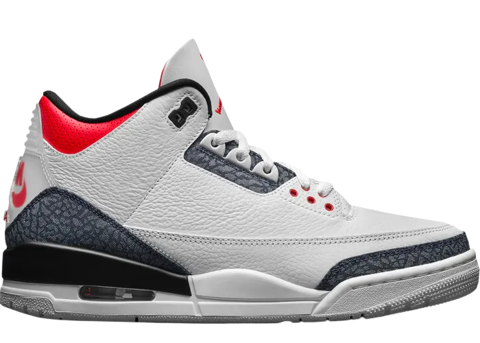 Jordan 3 "Fire Red Denim”