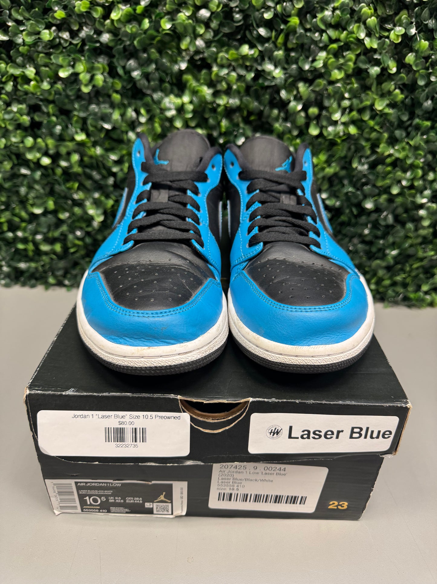 Jordan 1 Low “Laser Blue” Size 10.5 Preowned