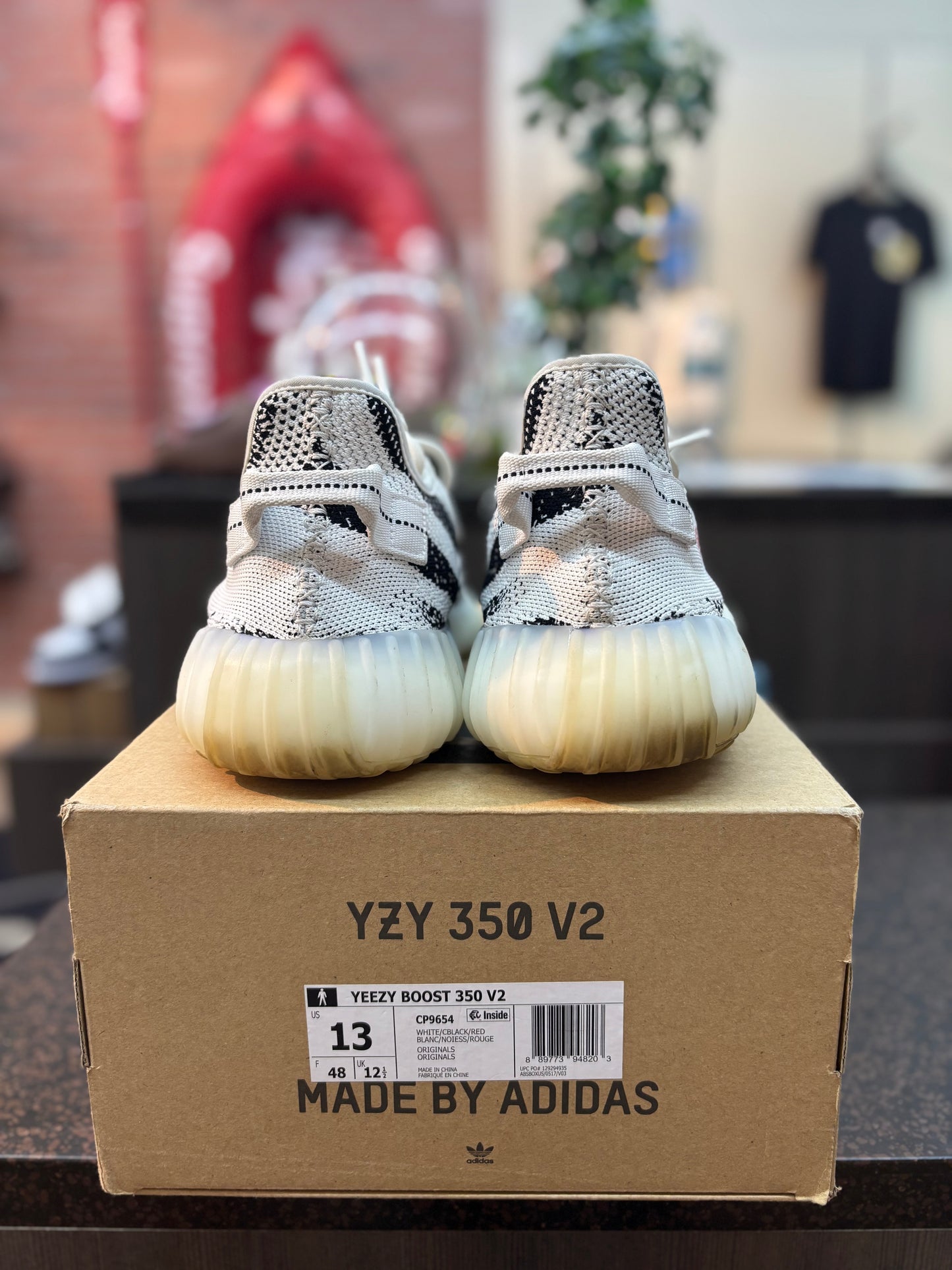 Yeezy 350 v2 "Zebra" Size 13 Pre Owned