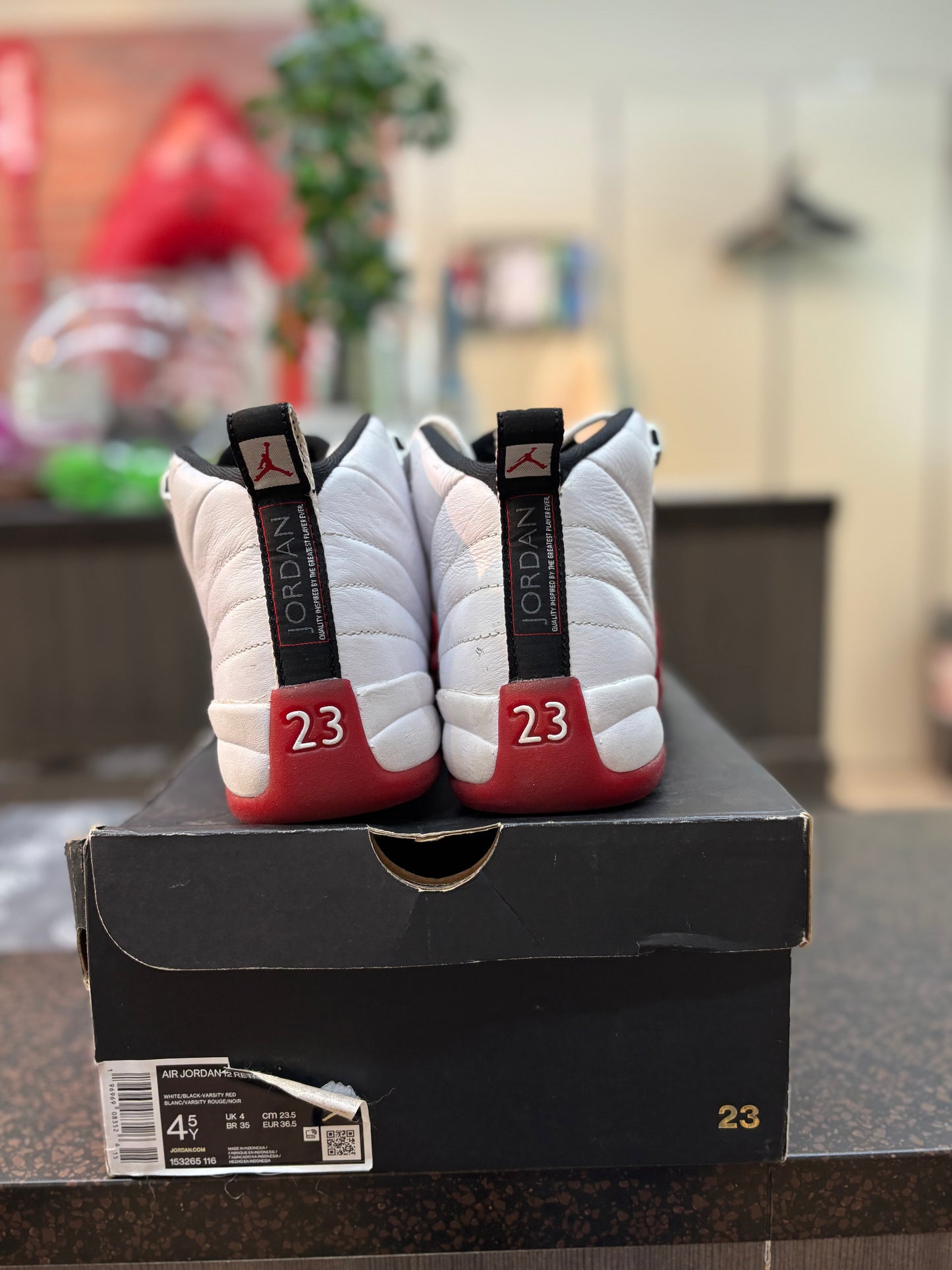 Jordan 12 "Cherry" Size 4.5Y Pre Owned