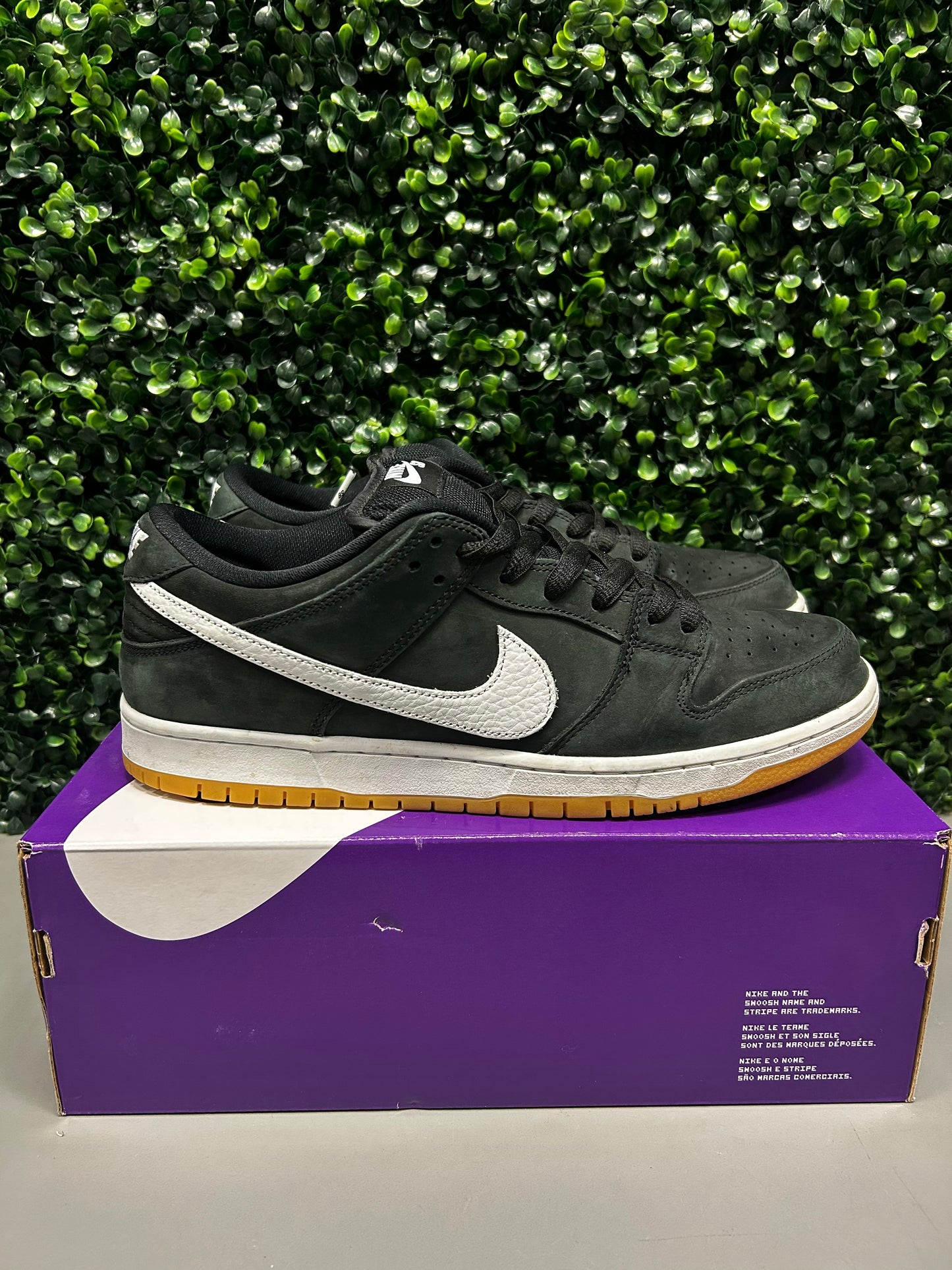 Dunk Low "Black Gum" Size 12 Preowned