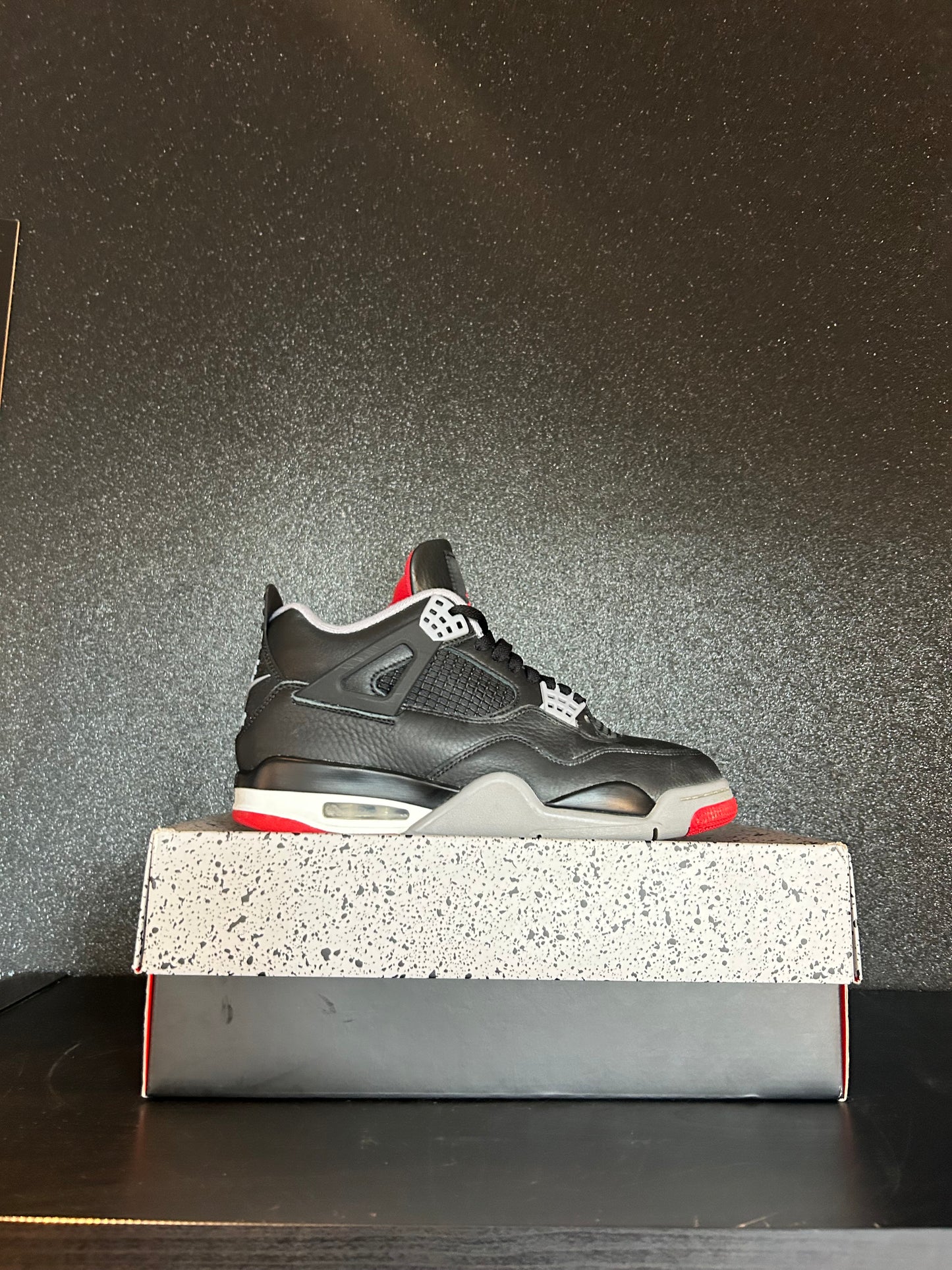 Jordan 4 Retro "Reimagined Bred" Preowned Size 9 With Box