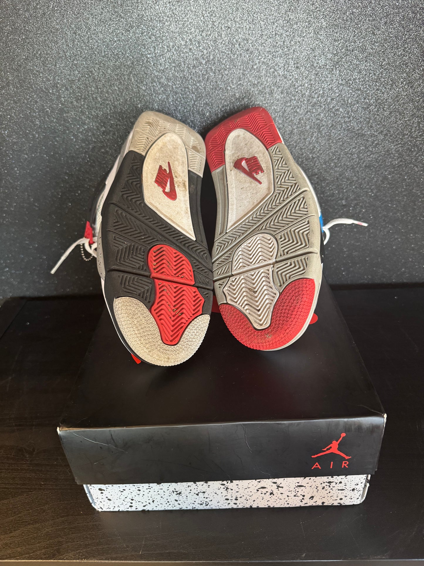 Jordan 4 "What the 4's" Size 10 Preowned with Box