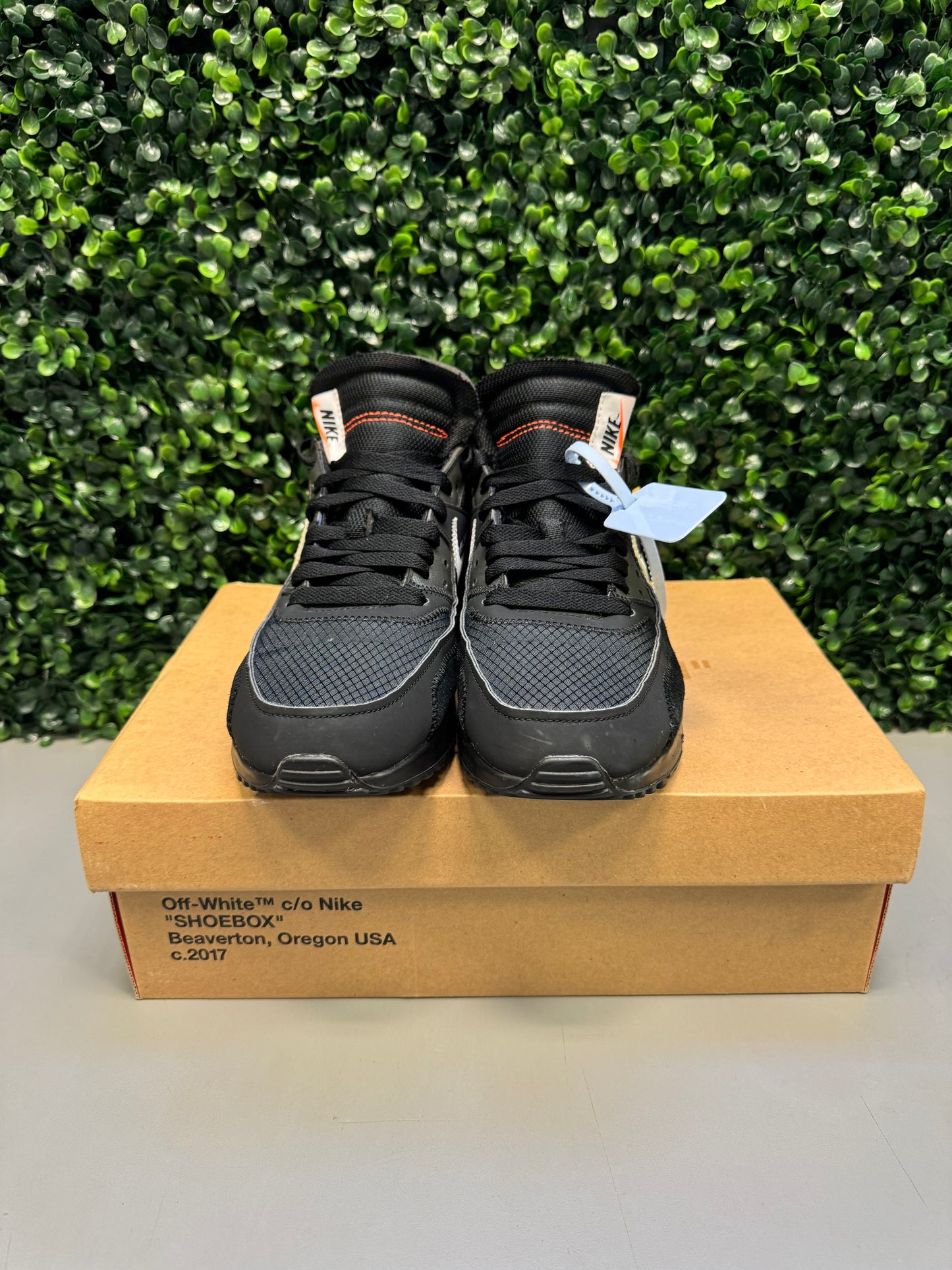 Nike Air Max 90 Off-White "Black" Size 8 Preowned