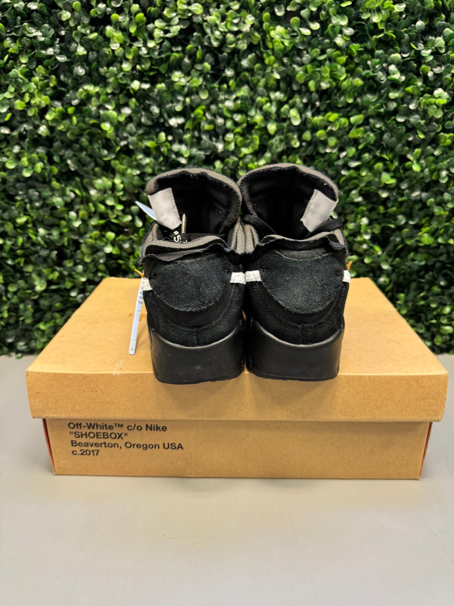Nike Air Max 90 Off-White "Black" Size 8 Preowned