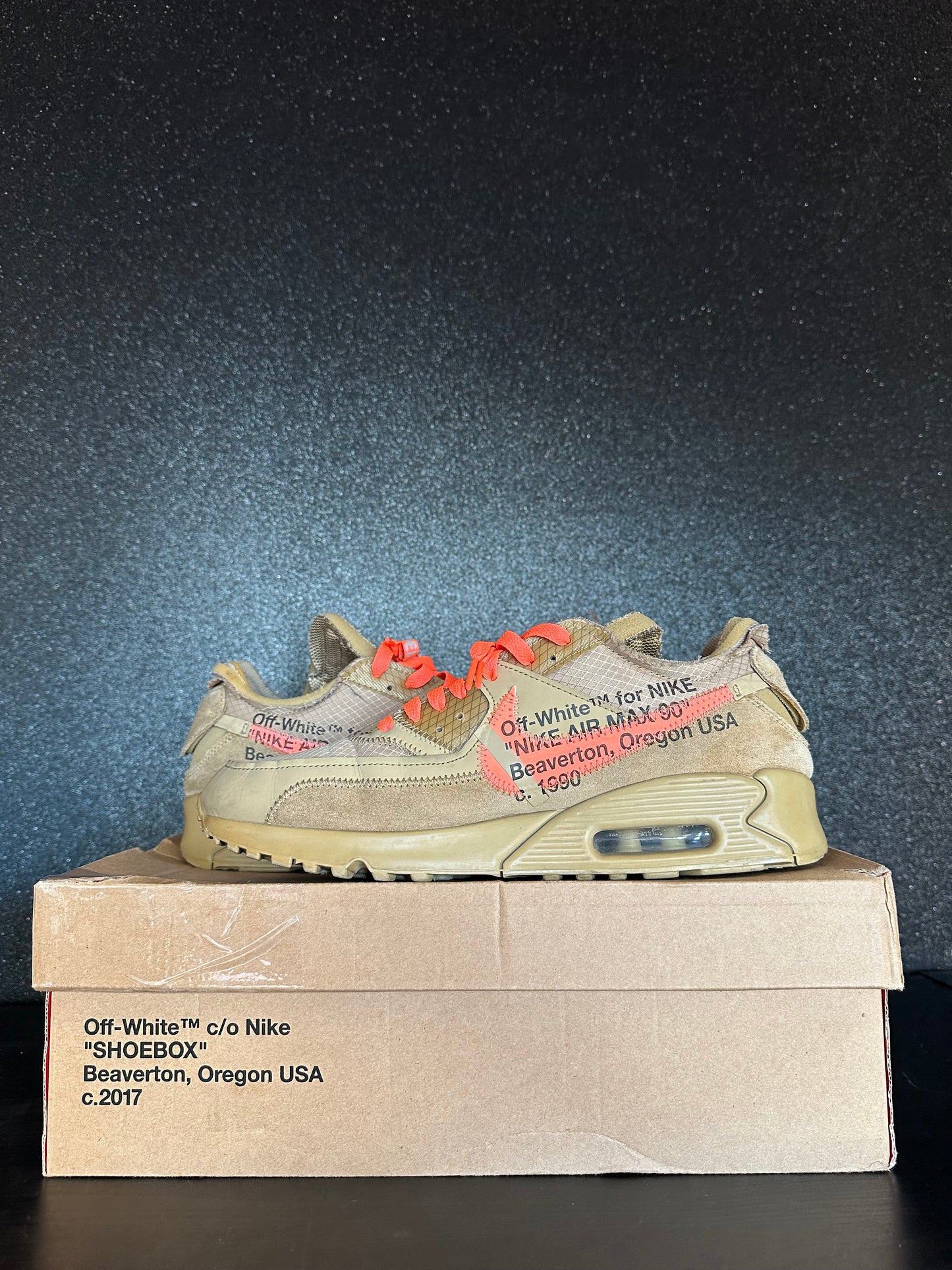 Off White x Nike Air Max 90 "The 10 " Size 9.5 Preowned With Box