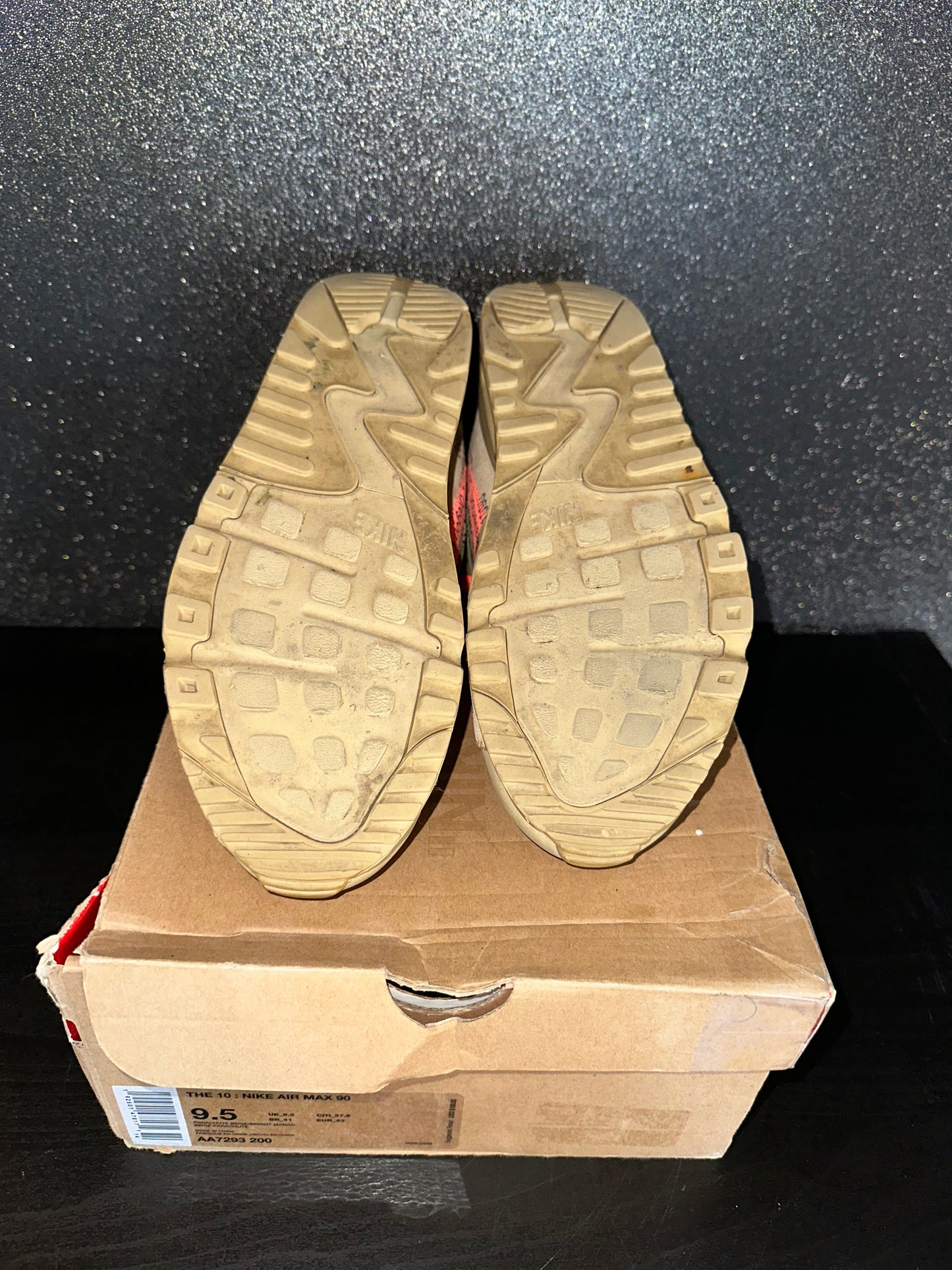 Off White x Nike Air Max 90 "The 10 " Size 9.5 Preowned With Box