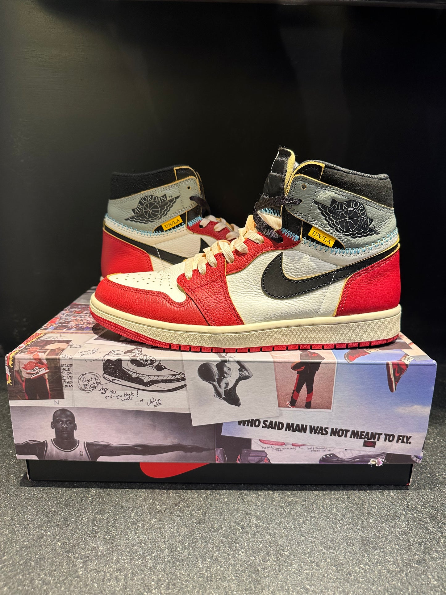 Union x Jordan 1 High "Chicago/Shadow" Size 9 Preowned With Box
