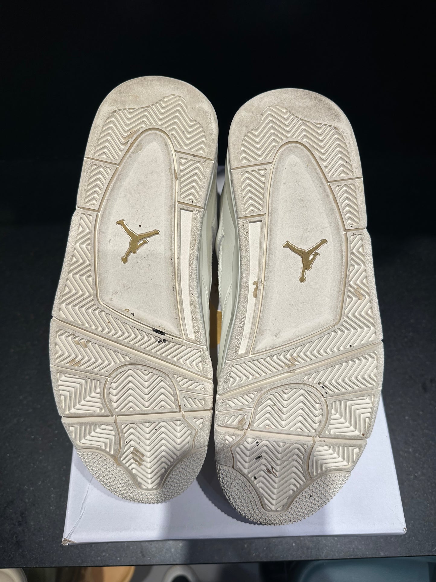 Jordan 4 "Metallic Gold" Size 11w/9.5m Preowned With Box