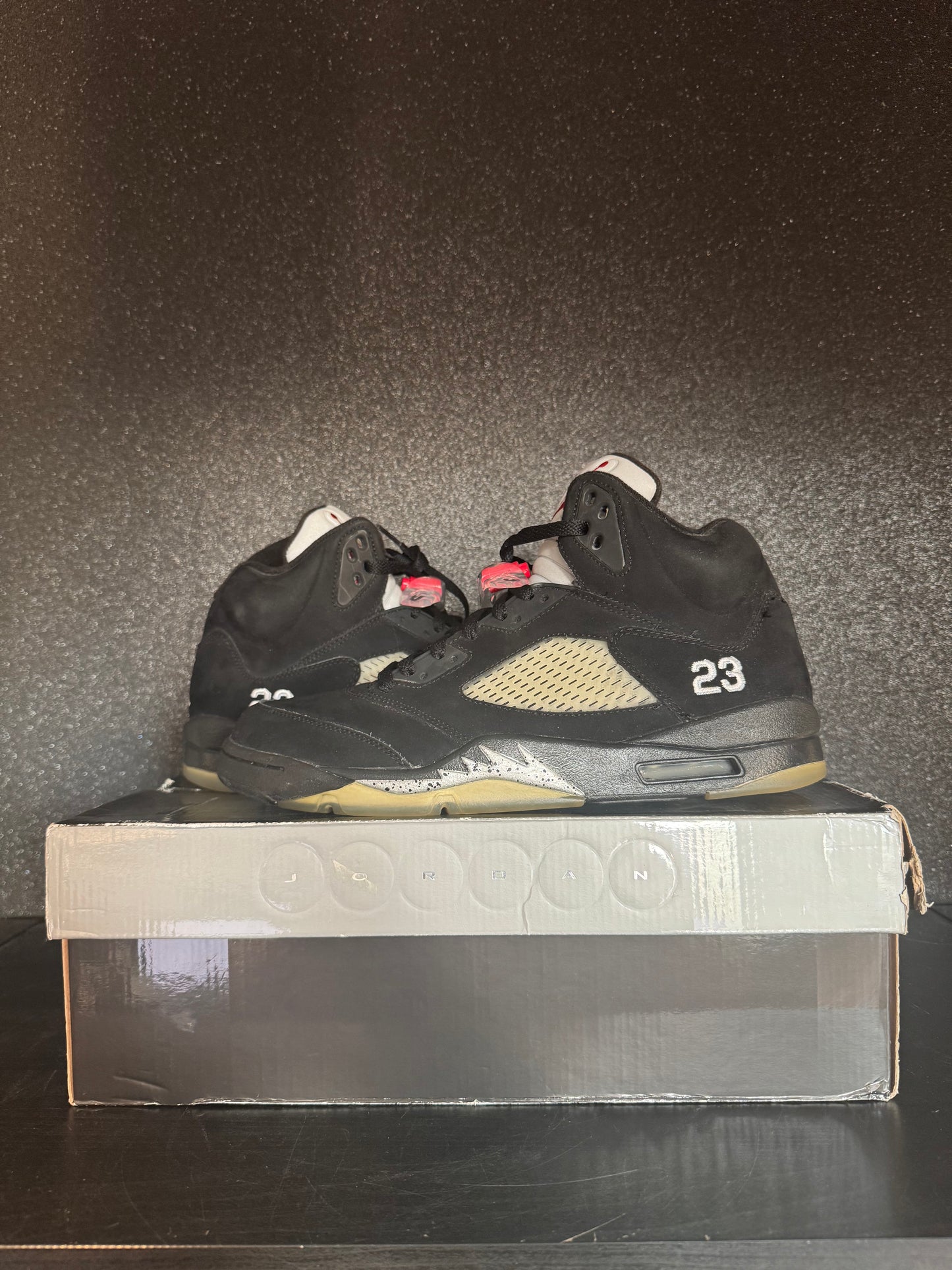 Jordan 5 'Black Metallic' Size 11.5 Preowned with box