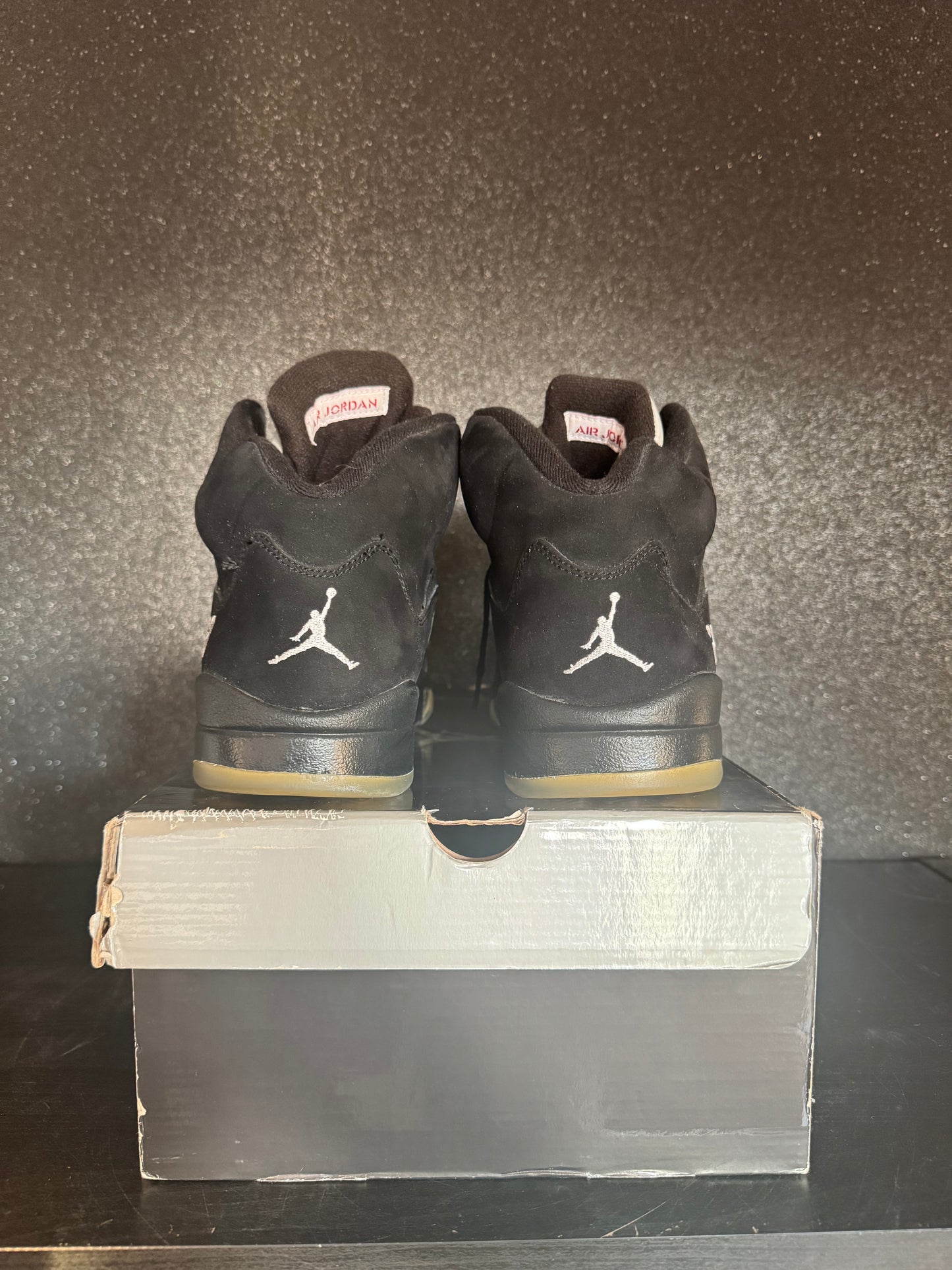 Jordan 5 'Black Metallic' Size 11.5 Preowned with box
