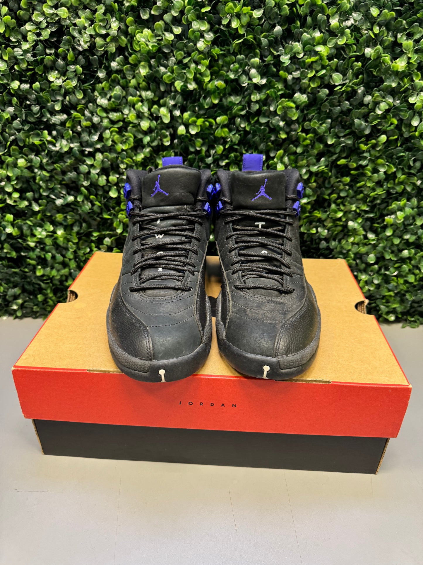 Jordan 12 "Black Dark Concord" Size 8.5 Preowned