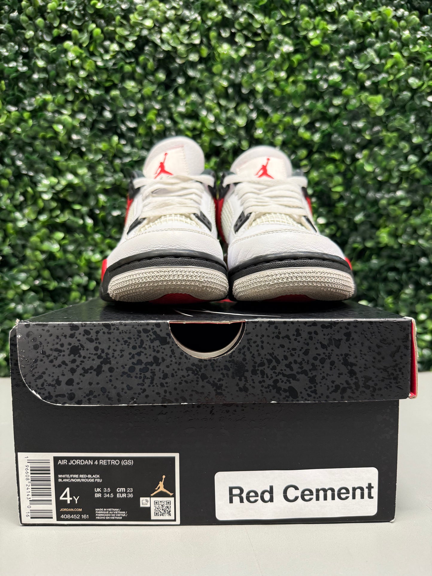 Jordan 4 "Red Cement" Size 4Y / 5.5W Preowned