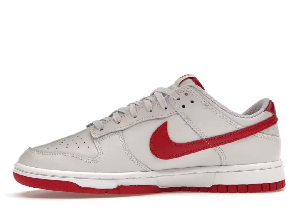 Nike Dunk Low "Vast Grey Varsity Red"