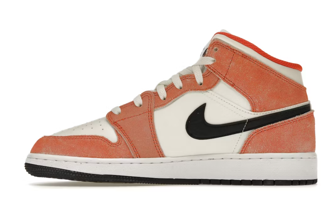 Jordan 1 Mid SE "Orange Suede" (GS)