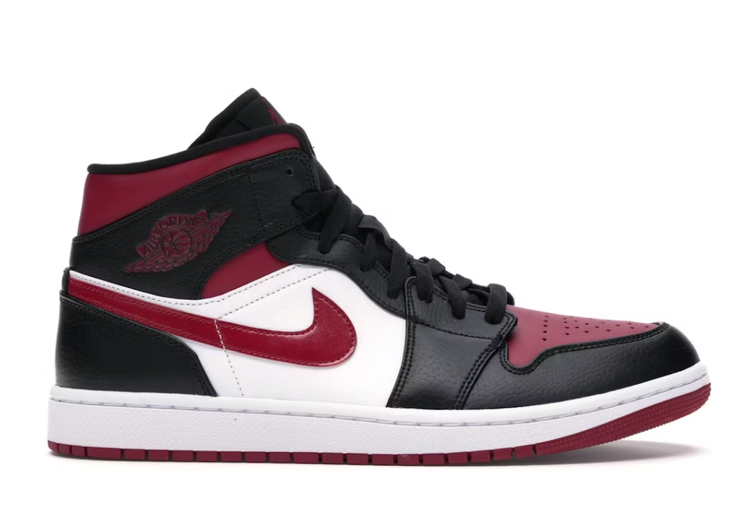 Jordan 1 Mid “Bred Toe”