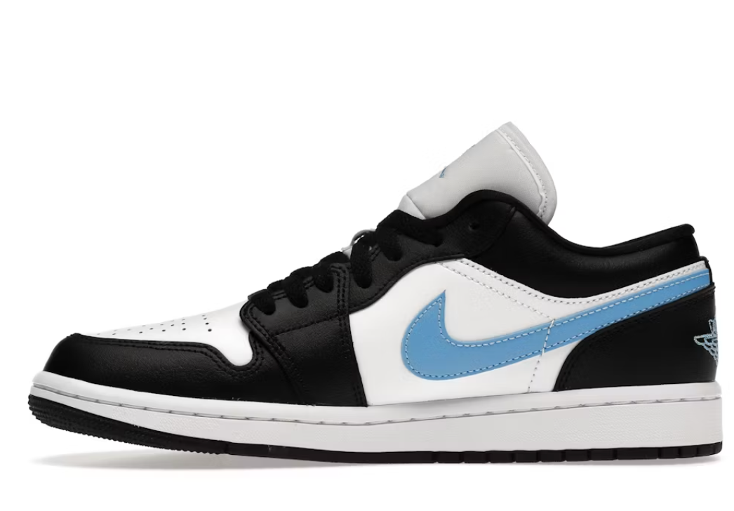 Jordan 1 Low "Black University Blue White" Women's