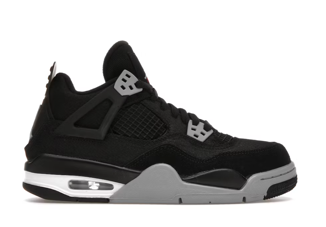 Jordan 4 Retro "Black Canvas" GS