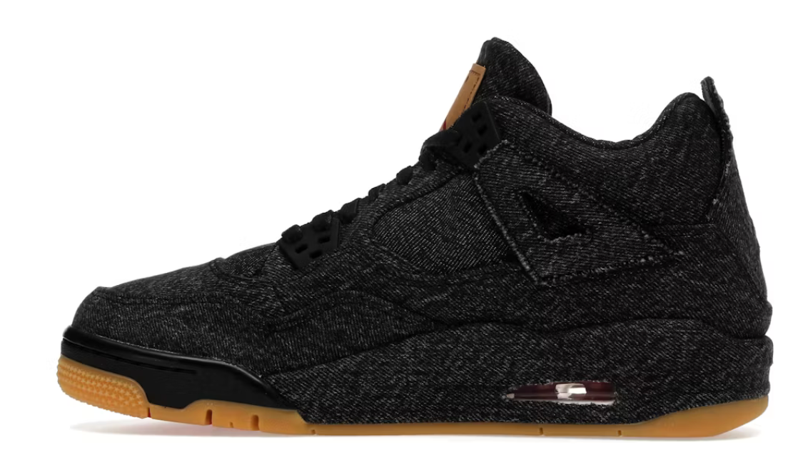 Jordan 4 Retro Levi's Black (GS) (Levi's Tag)