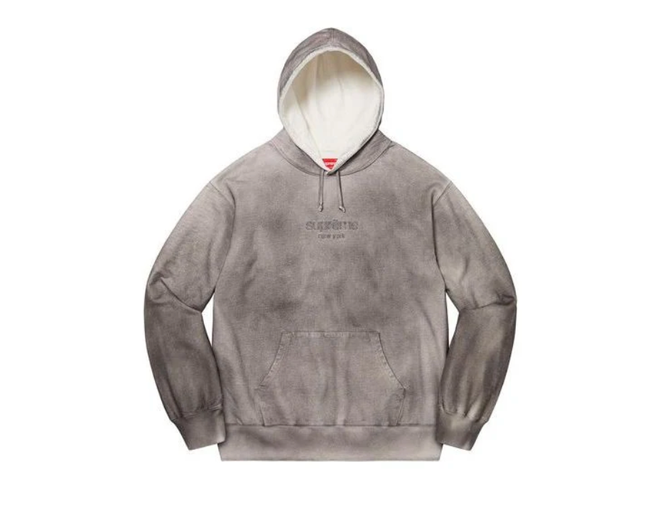 Supreme Spray Hooded Sweatshirt 'Grey'