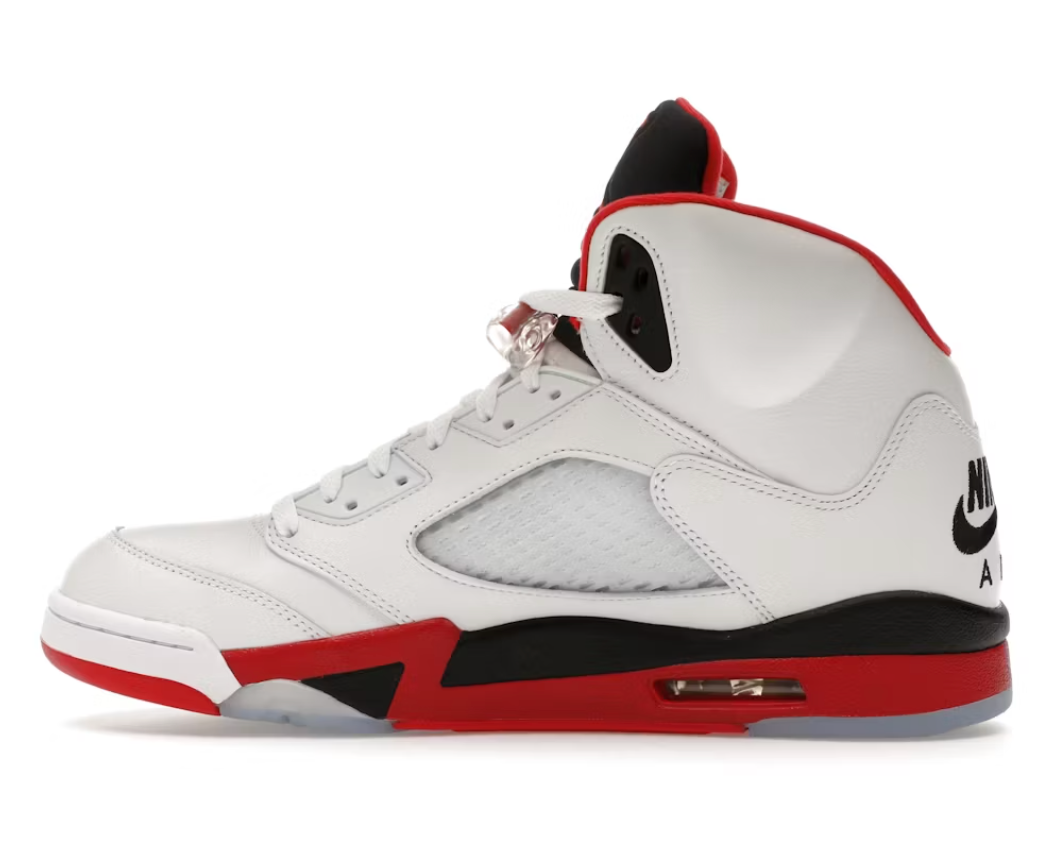 Jordan 5 Retro Fire Red Black Tongue (2025)