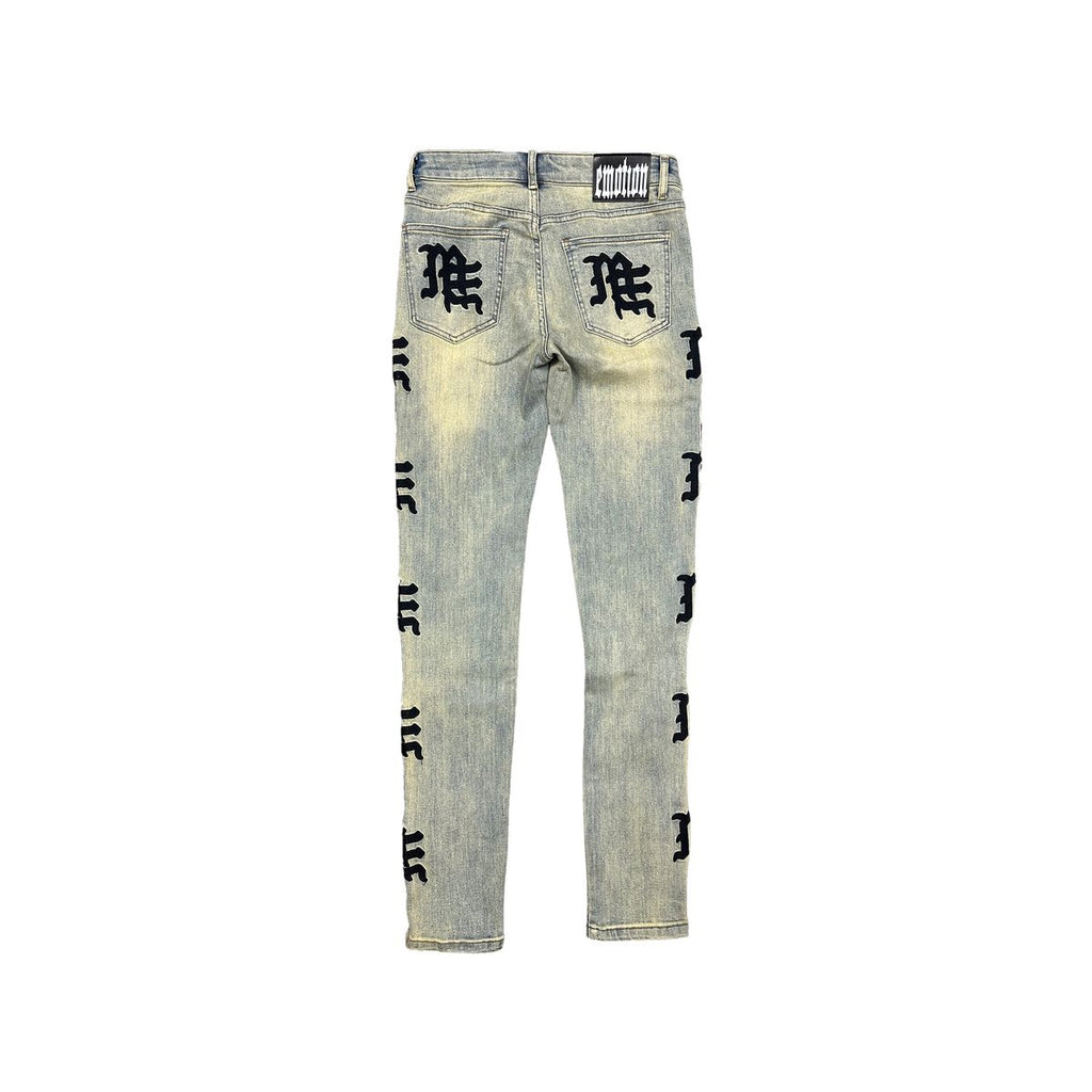 Mixed Emotions ‘Desert’ Monogram Denim