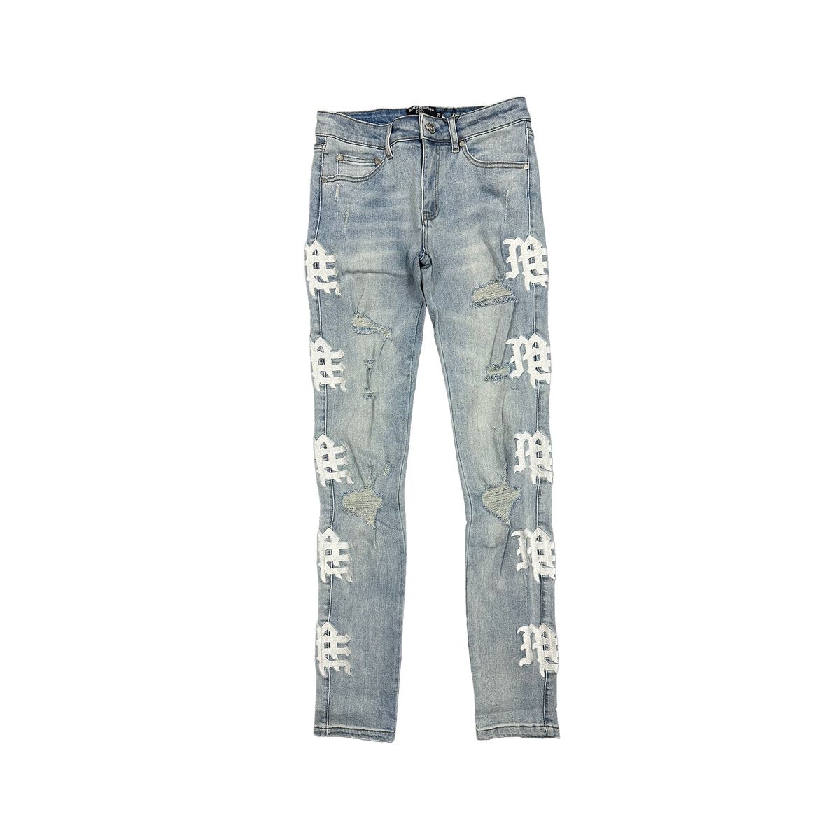 Mixed Emotions ‘Sea’ Monogram Denim