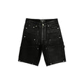 Mixed Emotions Black "Worker” Wax Shorts