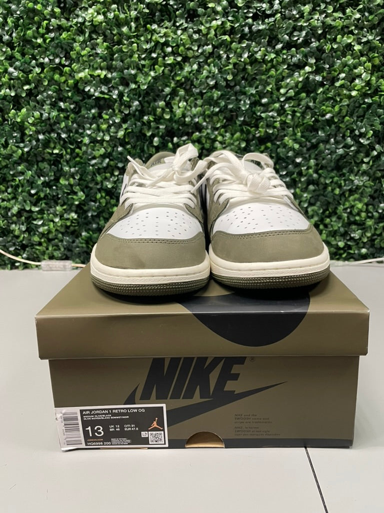Jordan 1 Retro Low "Medium Olive" Size 13 Preowned