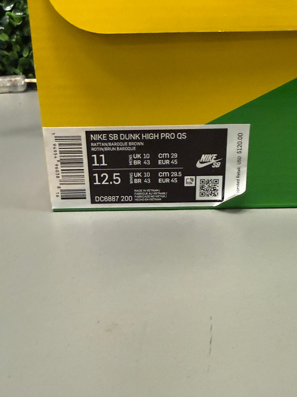 Nike SB Dunk High "Concepts Turdunken" (Special Box) Size 11 Preowned