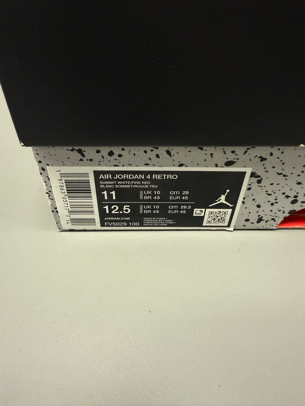 Jordan 4 "White Cement Reimagined" Size 11 Preowned