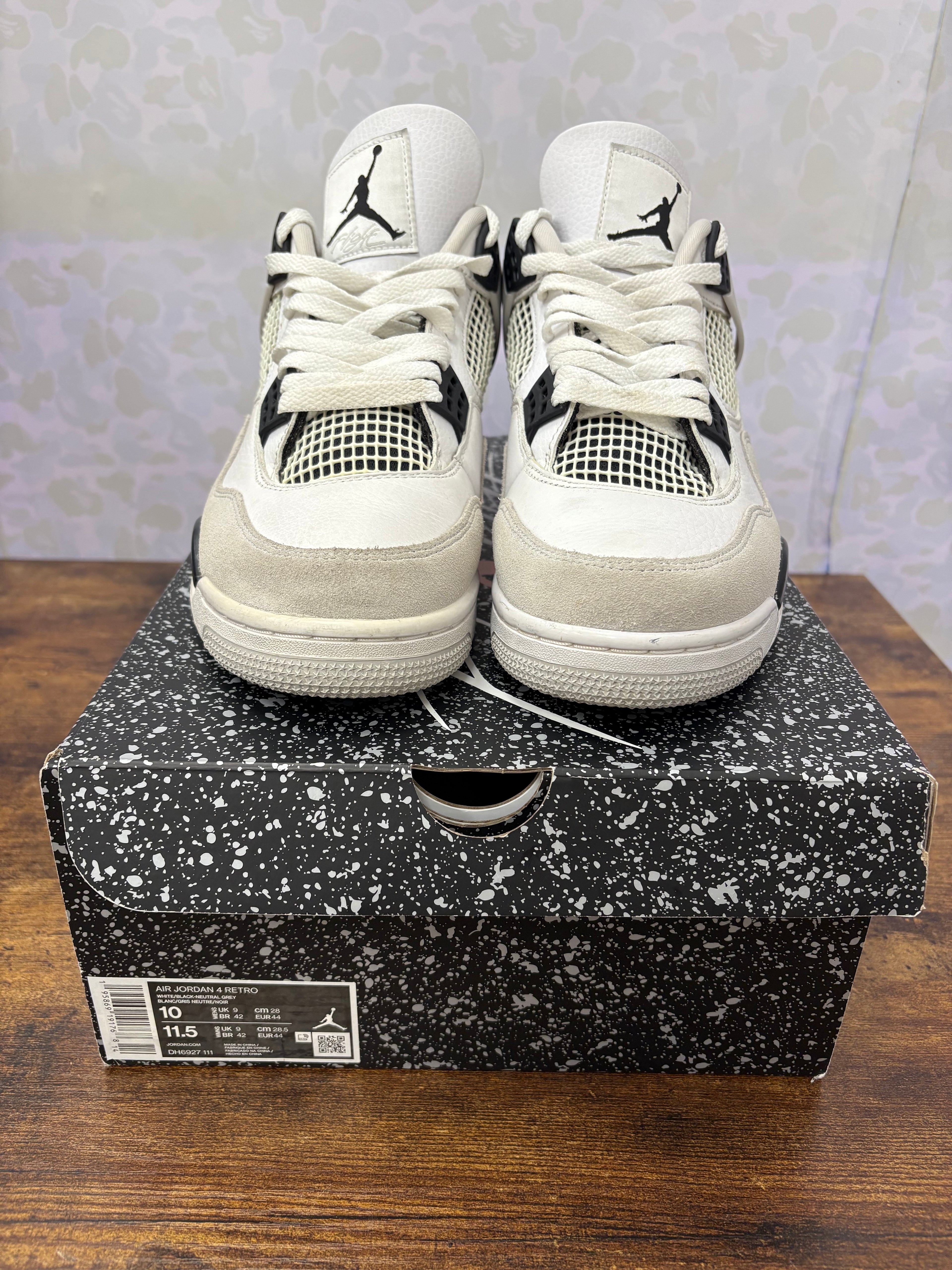 Jordan 4 “Military Black” Preowned Size 10