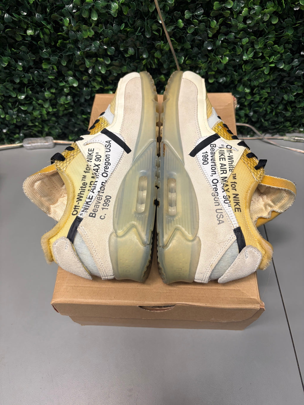 Nike Air Max 90 "Off-White" Size 11 Preowned