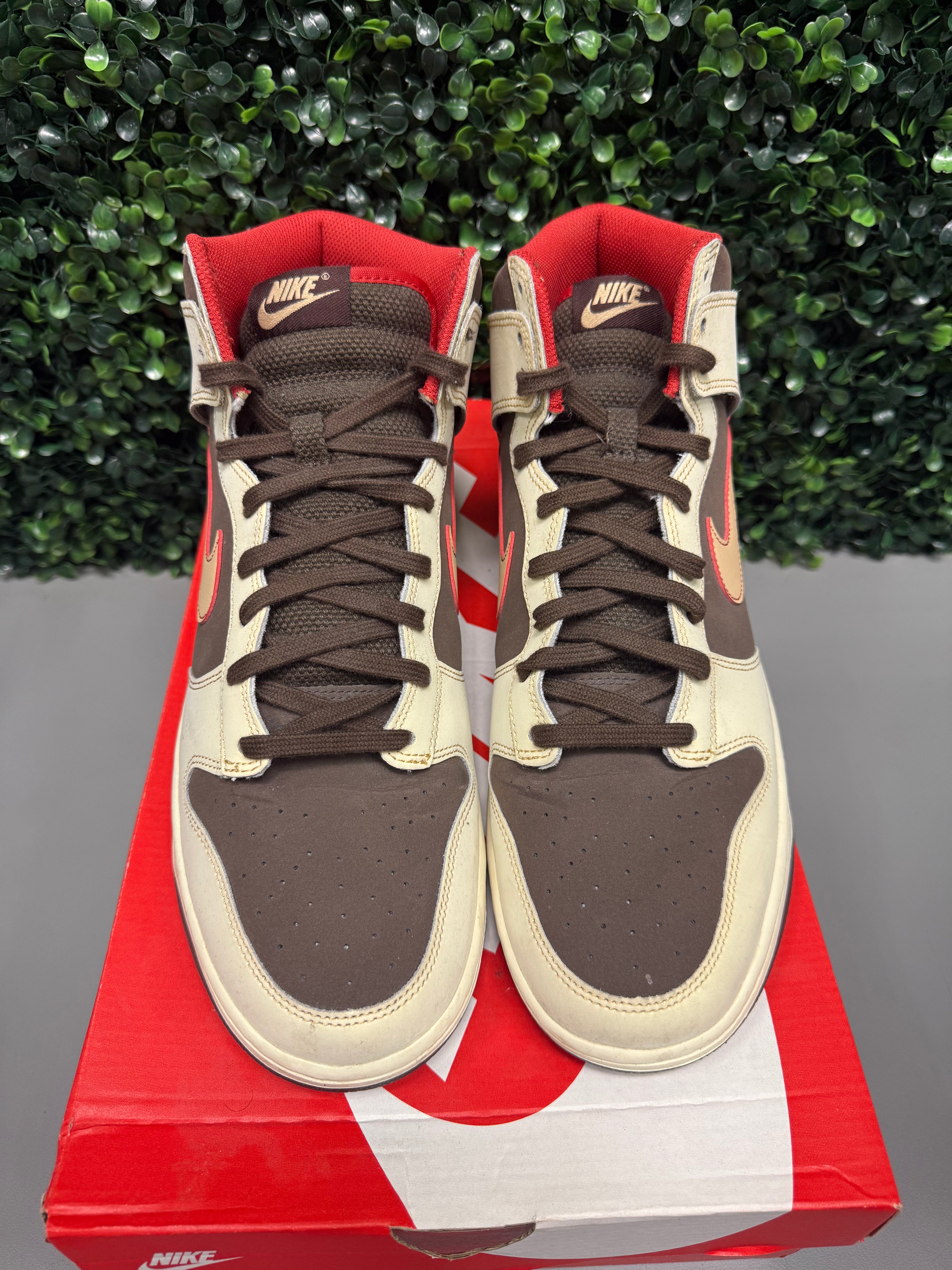 Nike Dunk High "Baroque Brown" Size 12 Preowned