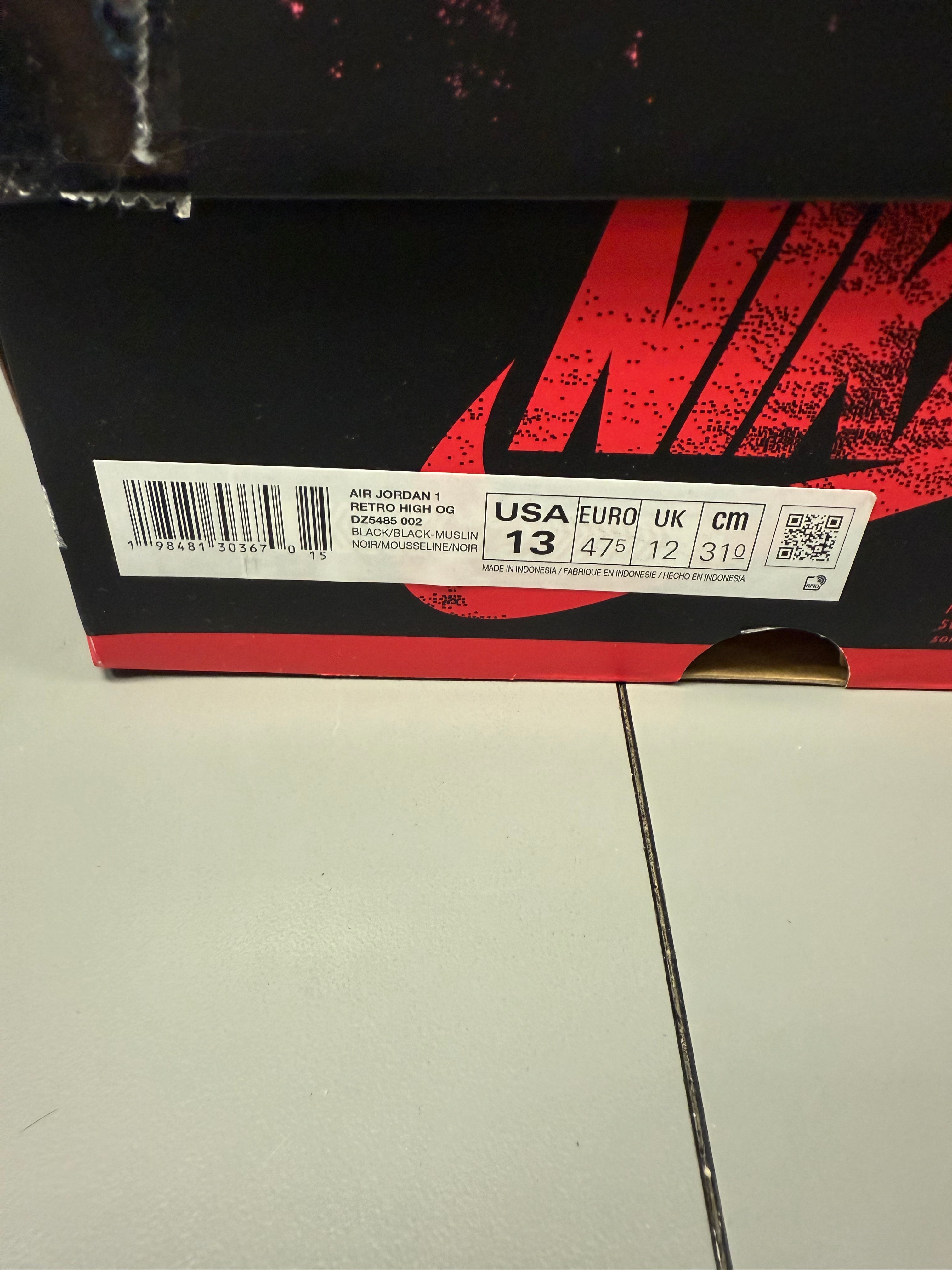 Jordan 1 High "Self Expression" Size 13 Preowned