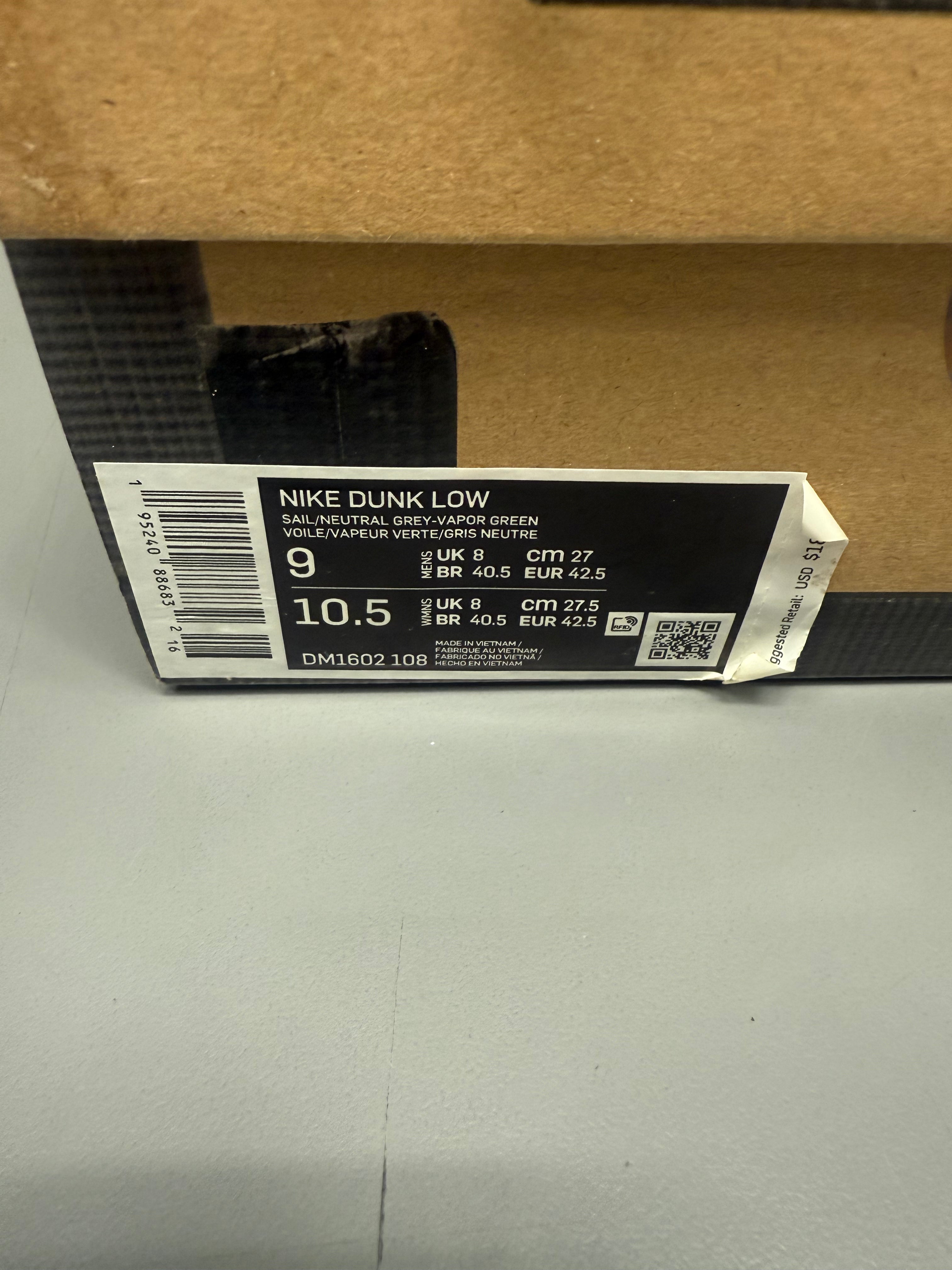 Nike Dunk Low X Off-White "Lot 7" Size 9 Tried On