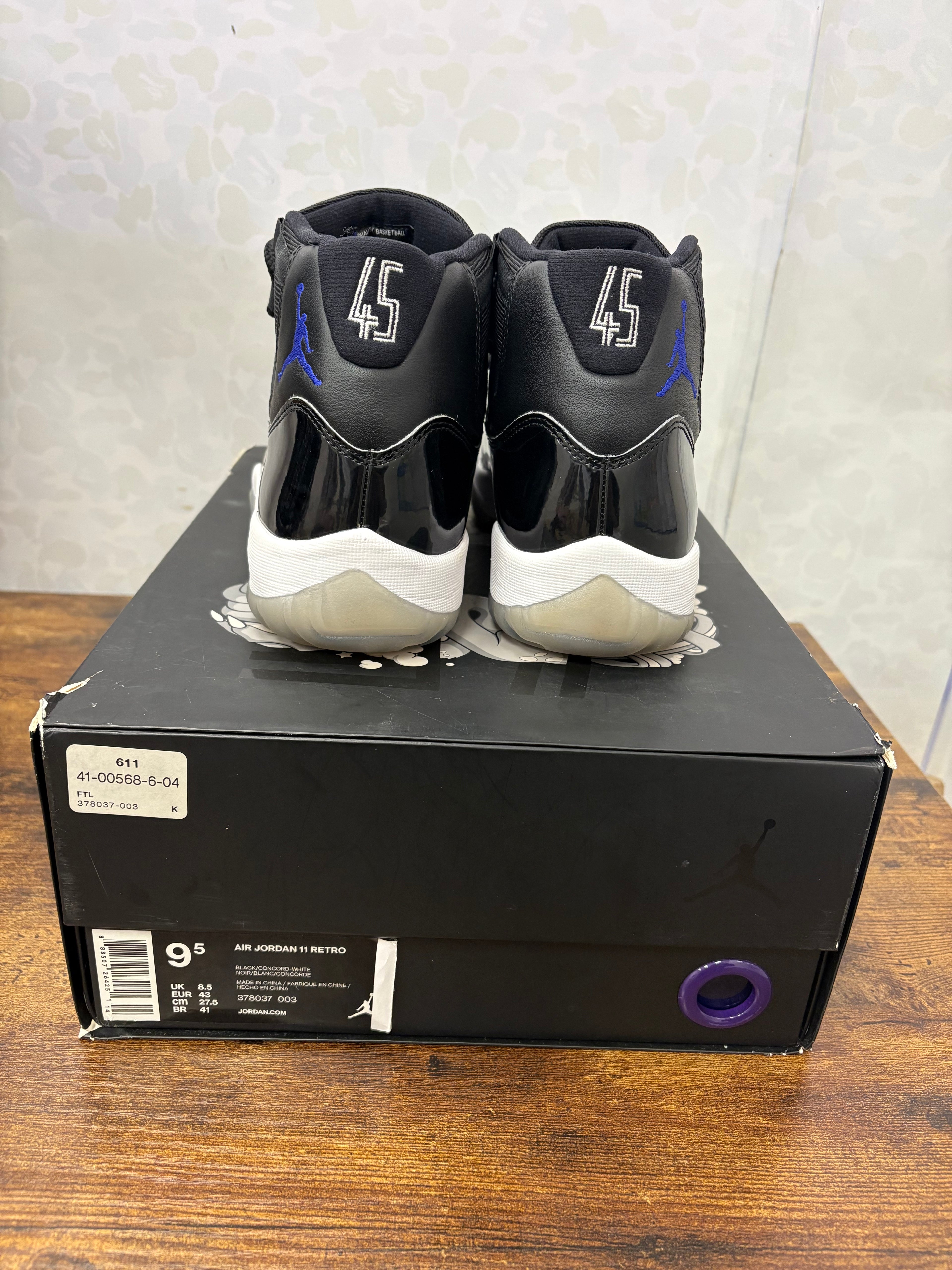 Jordan 11 “Space Jam” Preowned Size 9.5